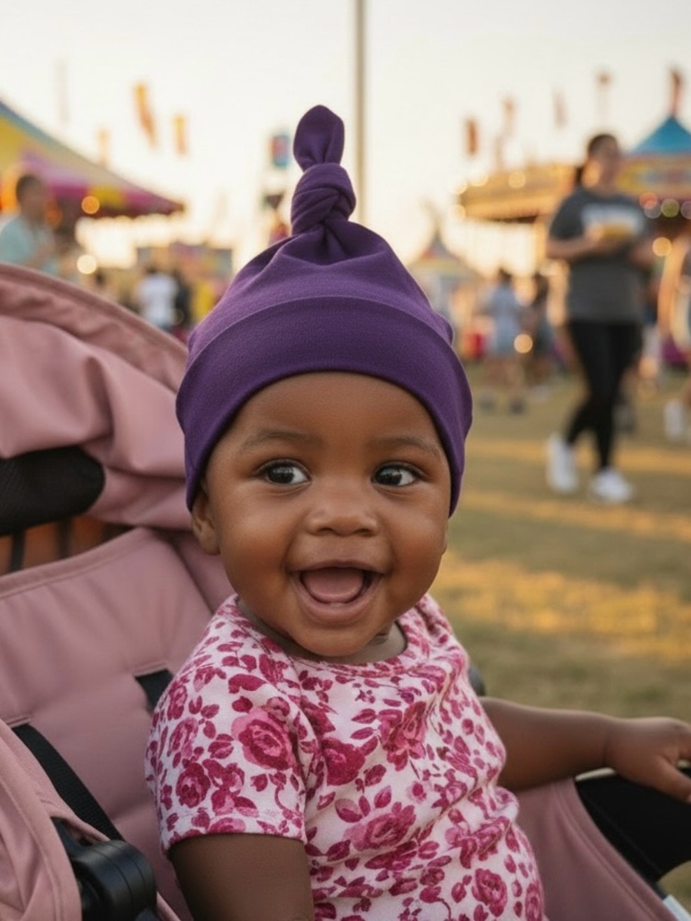 3/$9 NWOT American Apparel Organic Cotton Baby Hats - Purple